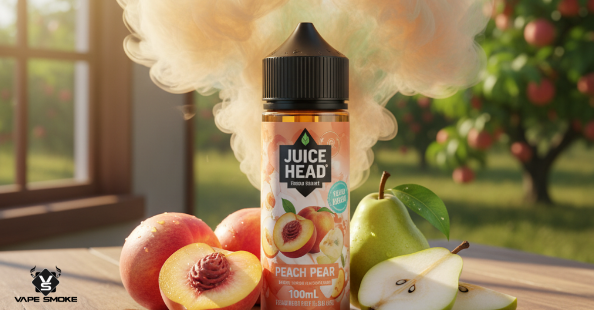 Juice Head's Peach Pear: A Sun-Drenched Escape in Every Puff