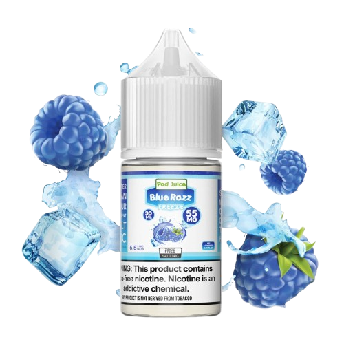 Pod Juice Blue Razz Ice Salt Nic 30mL TFN