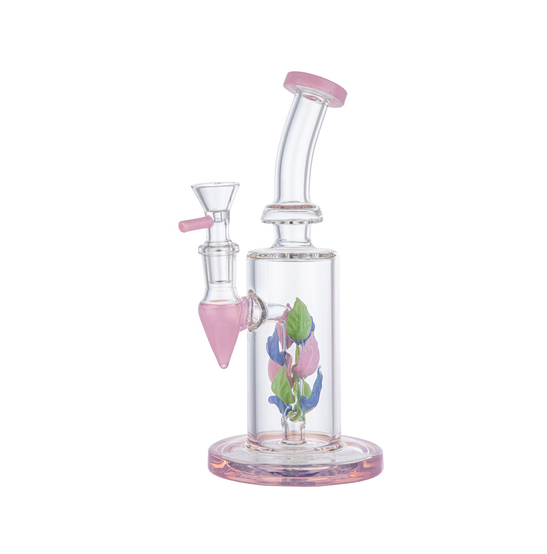 Sense Glass Waterpipe 12" Straight Inline Perc – Metallic Pink (WP-2471)