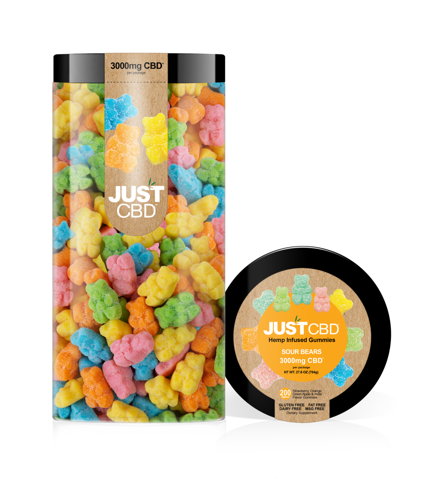 Just CBD Gummies Mixed Bears 3000mg CBD