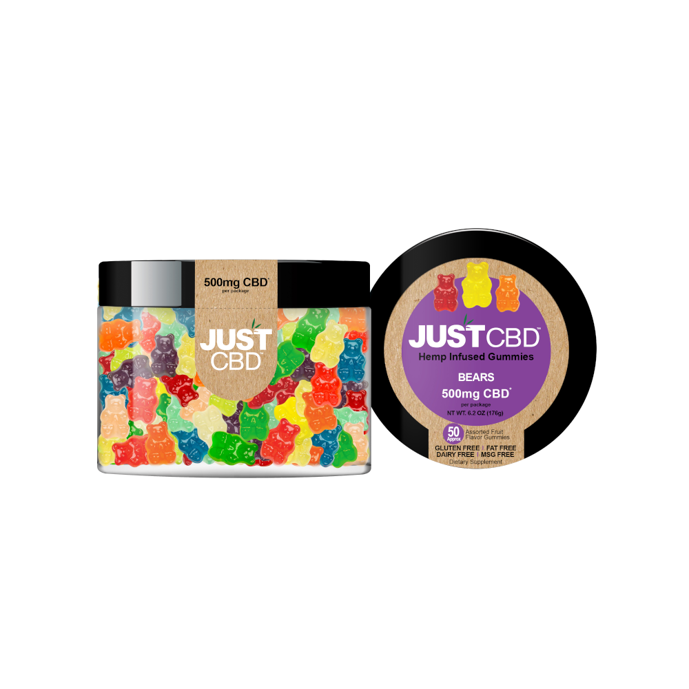 ust CBD Gummy Bears – 500 mg CBD, Assorted Flavors