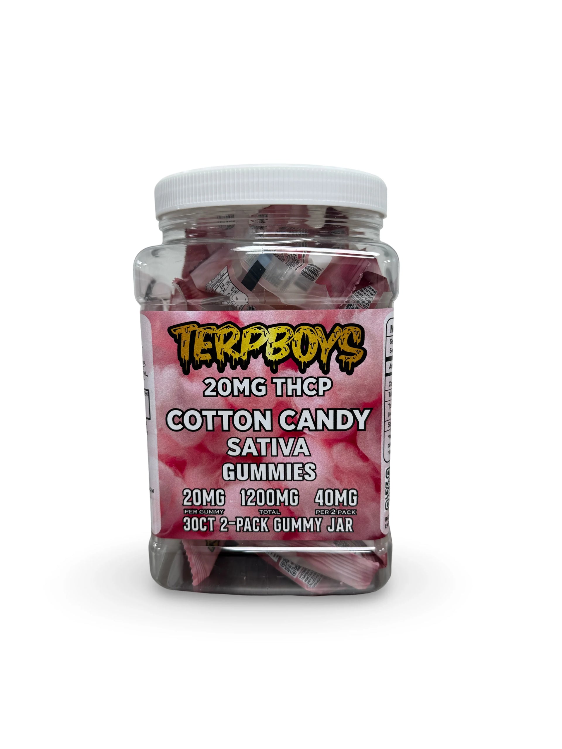 Buddy Party Hard 2tone Gummies D9+D8+Hhc+Thca+Thcp 1000mg Per Gummy/80ctjar - Assorted Flavors Rainbow & Skittlez