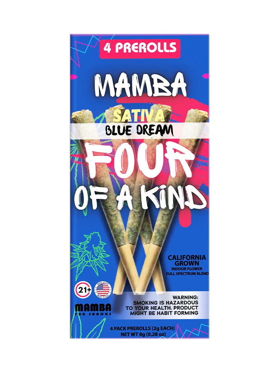 MAMBA Four of a Kind Pre-Rolls – Blue Dream (Sativa)