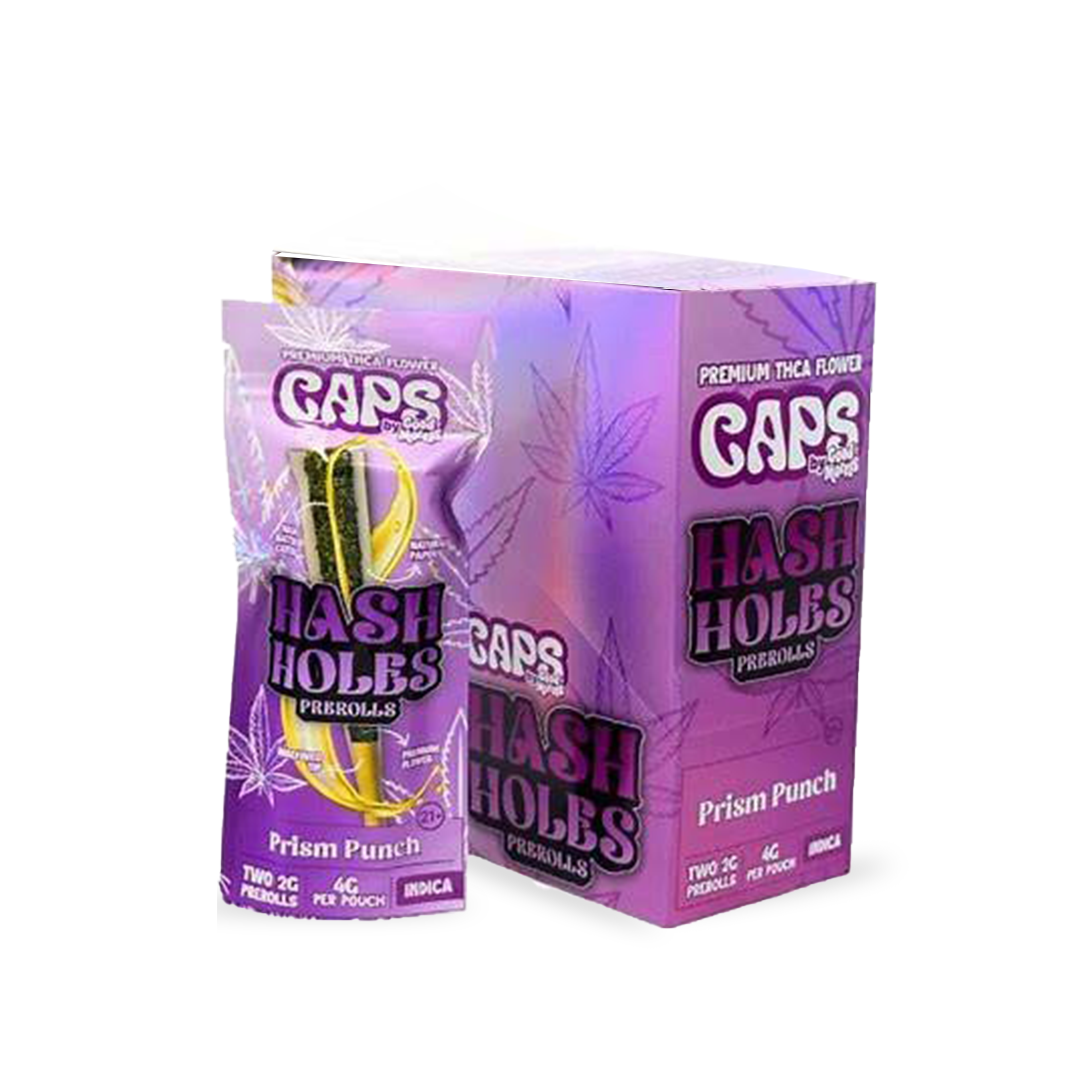 Caps Hash Holes Prerolls 10CT Box – Prism Punch Flavor