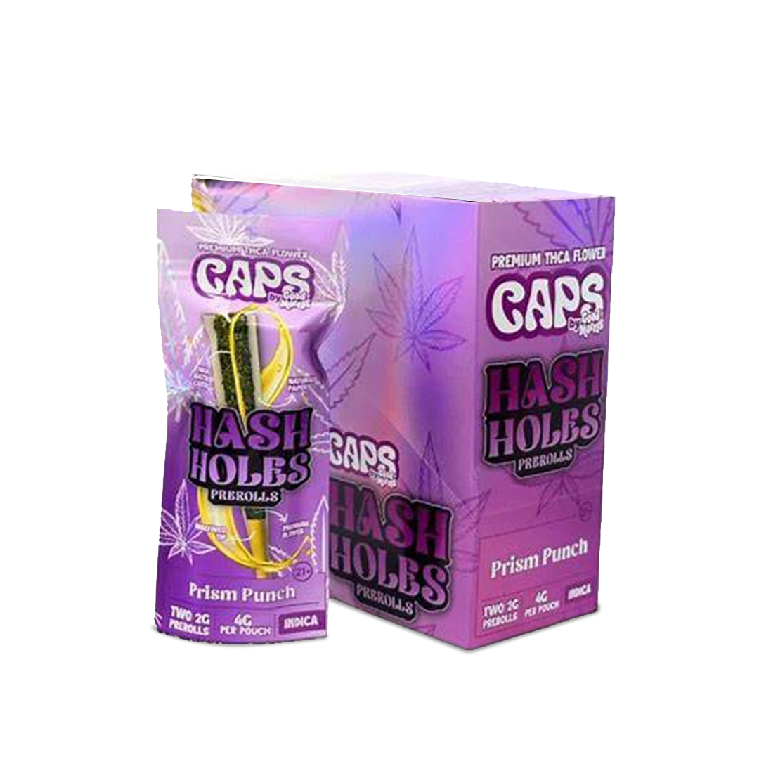 Caps Hash Holes Prerolls 10CT Box – Prism Punch Flavor