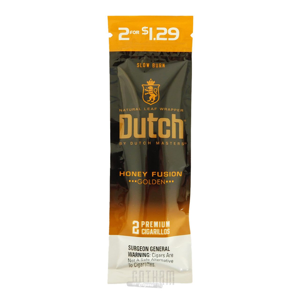 Dutch Masters Cigarillos – Honey Fusion “Golden” (Red packaging, 2 for $1.29)