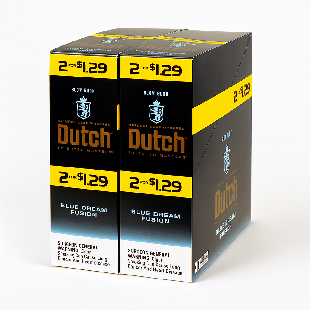 Dutch Masters Cigarillos Blue Dream Fusion 2 for $1.29 – Smooth & Flavorful