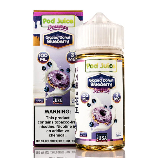 Pod Juice Glazed Donut Blueberry 3mg 100ml