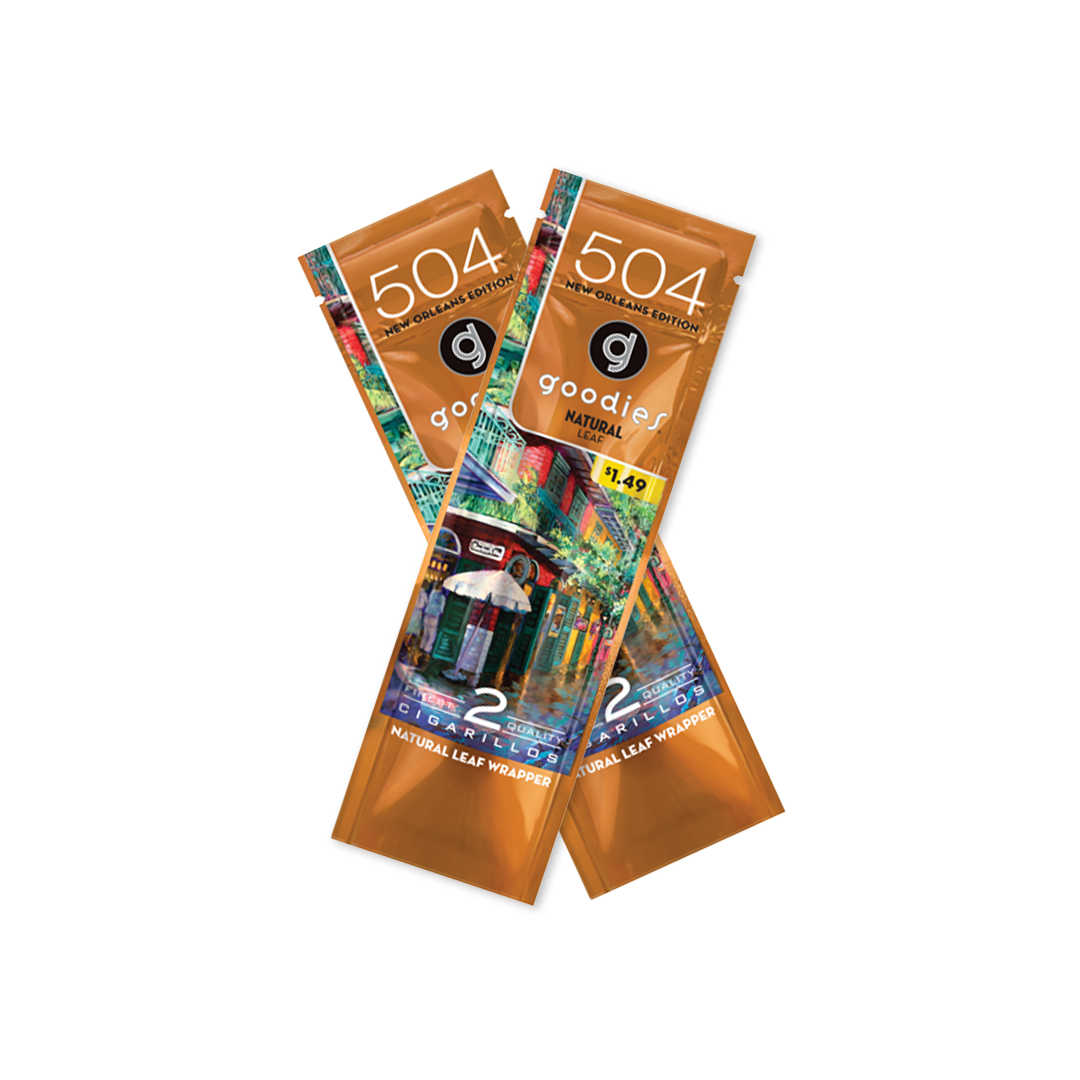 Goodies Natural Leaf 504 New Orleans Edition – 2 Cigarillos