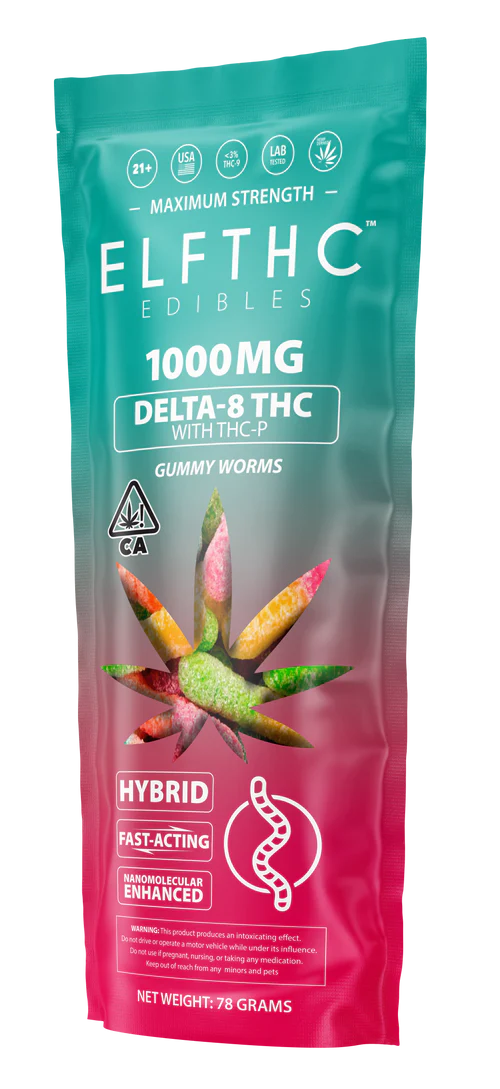 Elfthc D8+Thcp Gummies 1000MG 78GM Gummy Rings