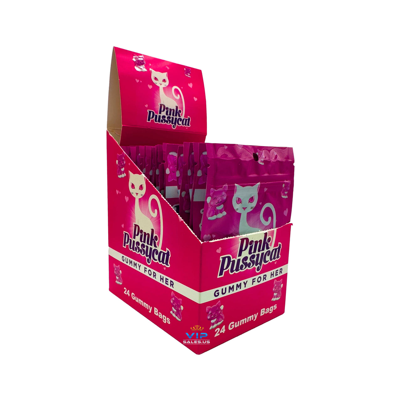 Pink Pussycat Gummies for Her – 24 ct Box (Sensual Enhancement)