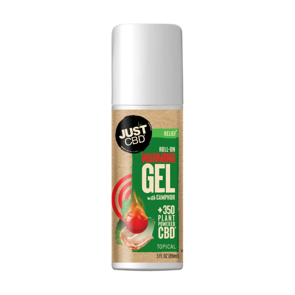 Just CBD Warming Gel Roll-On Camphor 350mg CBD 89ml