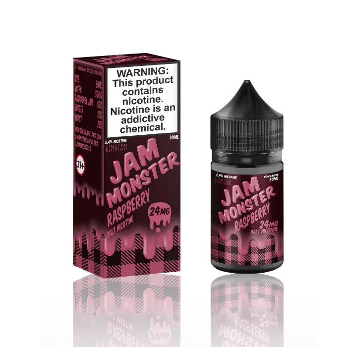 Jam Monster Raspberry TFN Salts 30ml | Tart Raspberry Vape