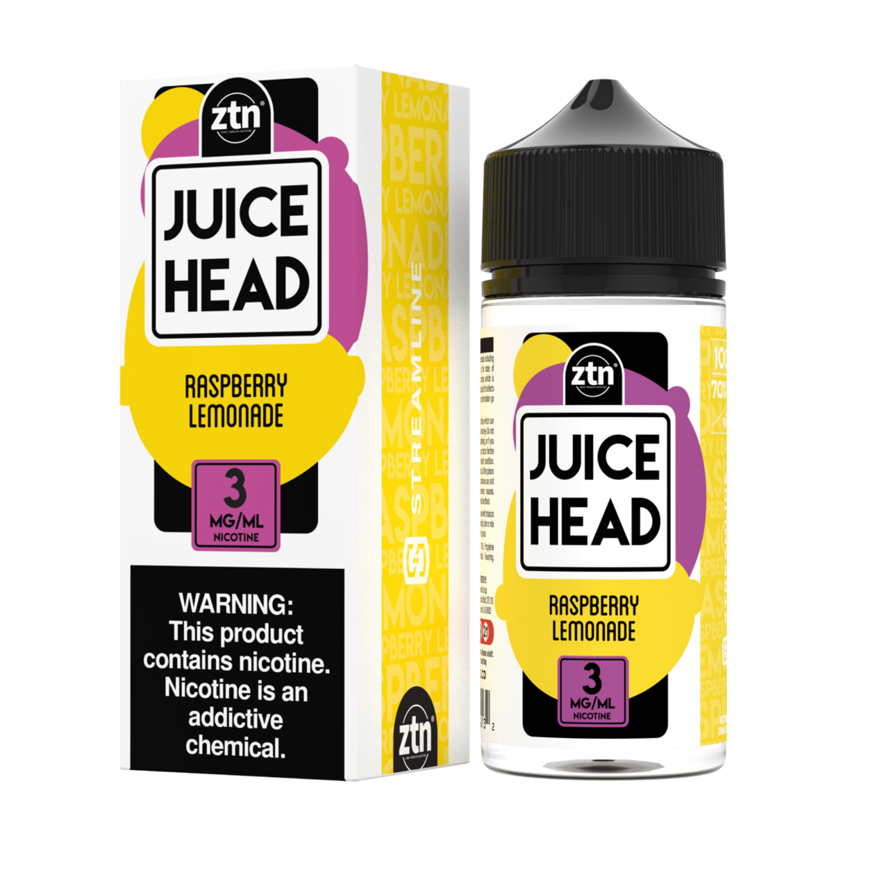 Juice Head 100ml E-Juice Raspberry Lemonade
