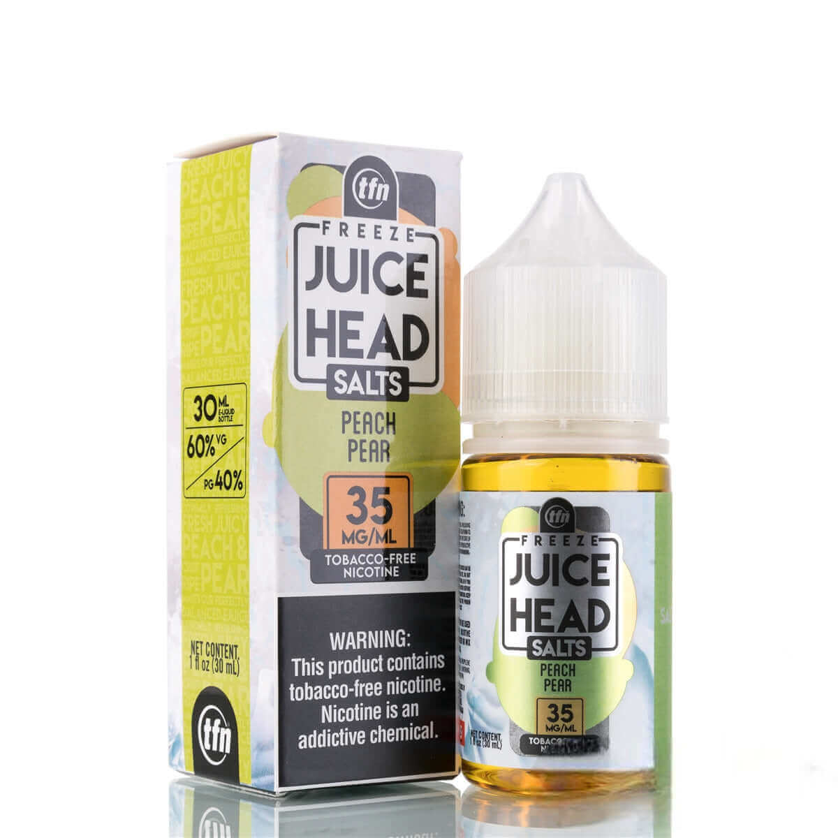 Juice Head TFN Freeze E-Juice Salt 30ml  Peach Pear
