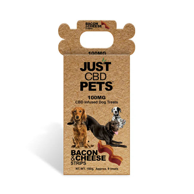 Just CBD Pets Bacon and Cheese Dog Treats 100mg CBD 150g