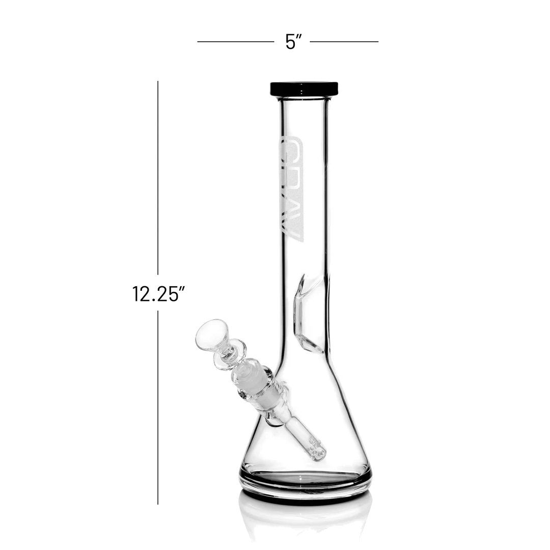 GRAV Medium Beaker Base Waterpipe - Black Accent