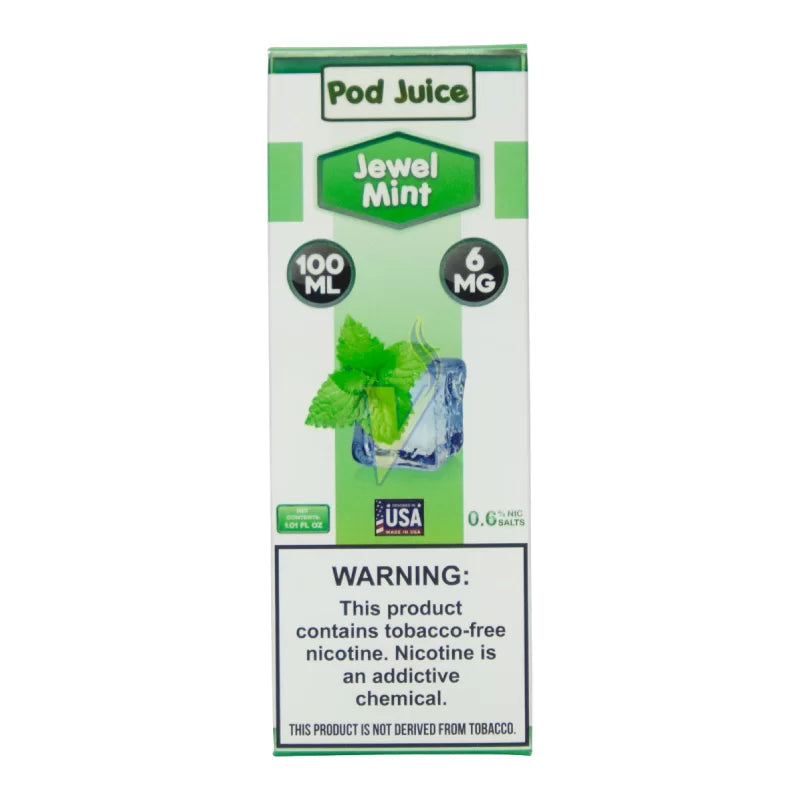 Pod Juice Freebase 100ml  Jewel Mint