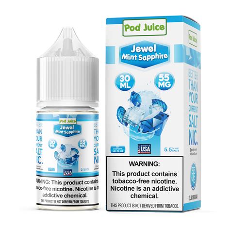 Pod Juice Bold Jewel Mint Sapphire Salt Nic 30mL TFN