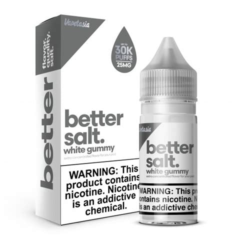 Vapetasia Better Salt – White Gummy (Pineapple Gummy, 30 mL Salt Nic, 50
