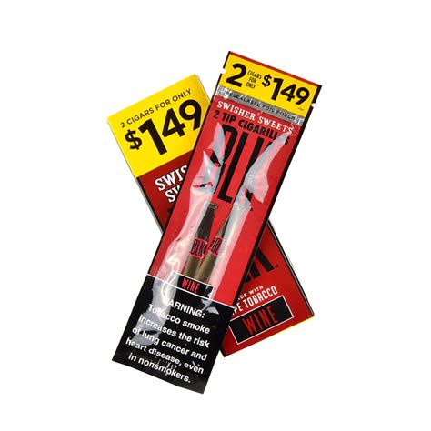 Swisher Sweets BLK Tip Cigarillos – Wine (Pre-Priced 2 for $1.49)