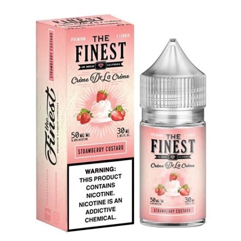 Finest Salt E-Juice Strawberry Custard 30ml – 50mg Nic Salt