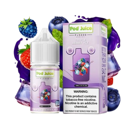 Pod Juice Triple Berry Ice Salt Nic 30mL TFN