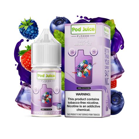 Pod Juice Triple Berry Ice Salt Nic 30mL TFN