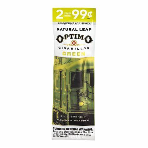 Optimo Natural Leaf Green (Candela) Cigarillos