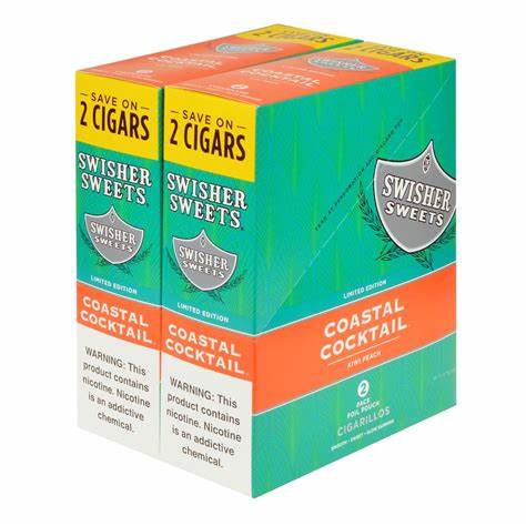 Swisher Sweets Coastal Cocktail Cigarillos — Kiwi & Peach Blend