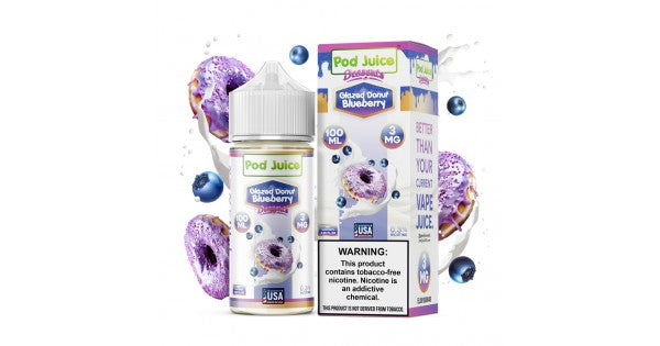 Pod Juice Glazed Donut Blueberry 3mg 100ml