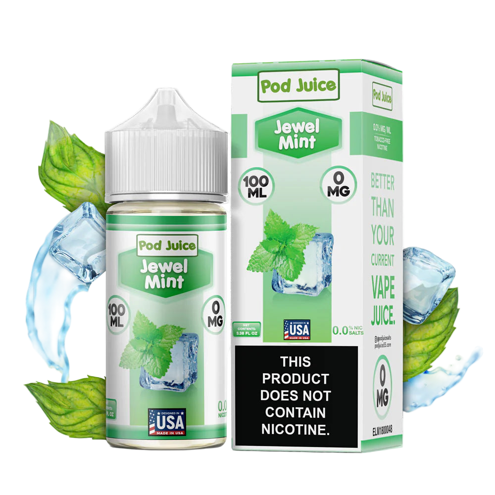 Pod Juice Freebase 100ml  Jewel Mint