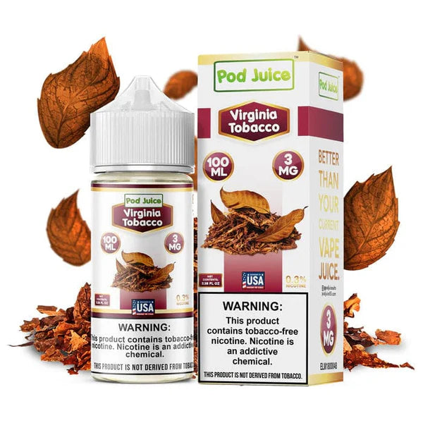Pod Juice Virginia Tobacco 3mg 100ml