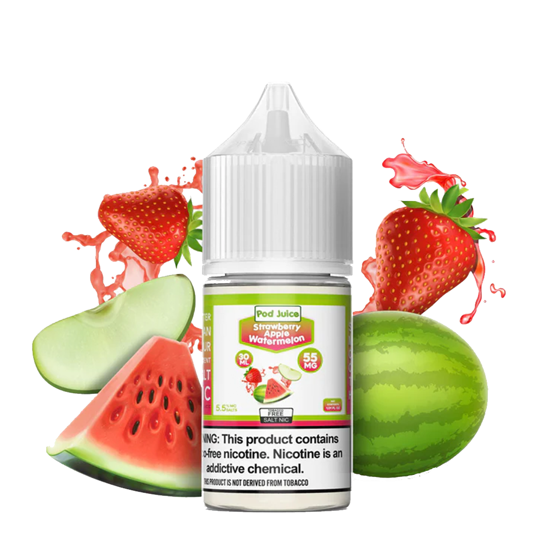 Pod Juice Strawberry Apple Watermelon Salt Nic 30mL