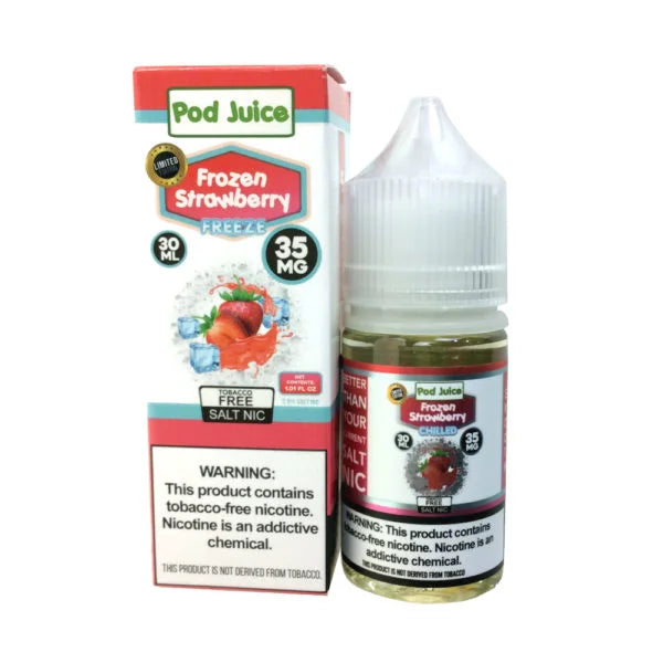 Pod Juice Frozen Strawberry Freeze Salt Nic 30mL Pod Juice Frozen Strawberry Freeze Salt Nic 30mL