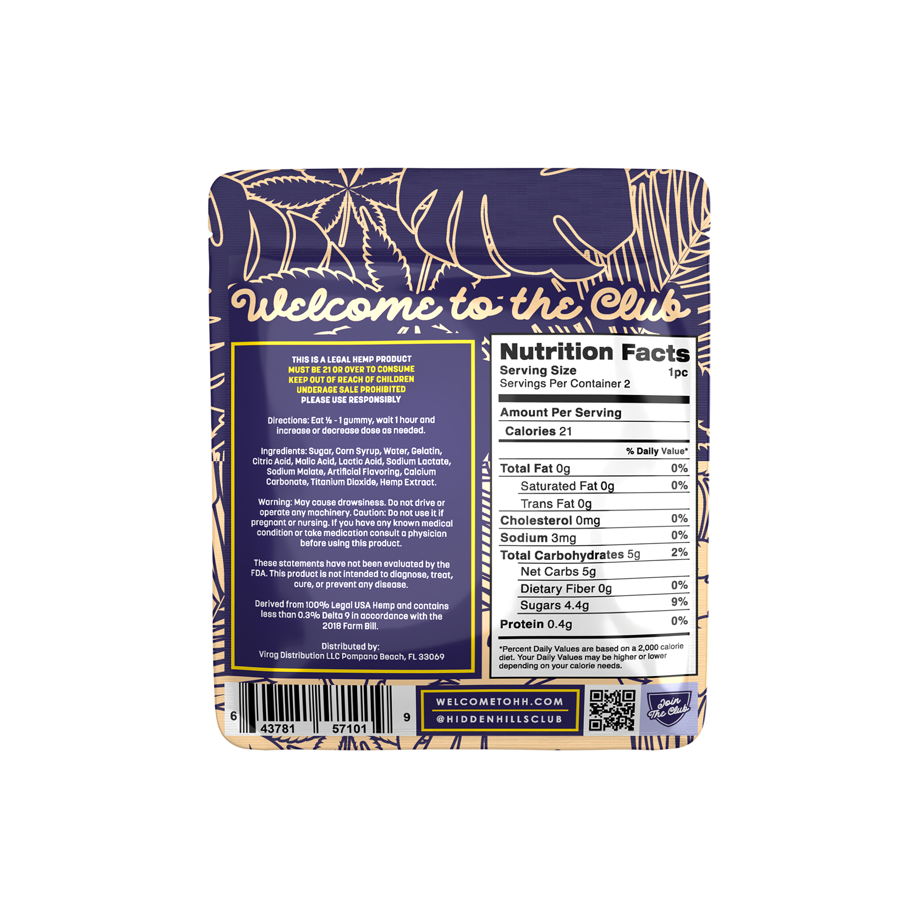 1000MG Heady Blend 2-pack cubes