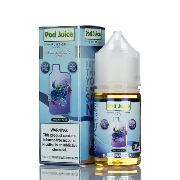Pod Juice Blue Razz Ice Salt Nic 30mL TFN