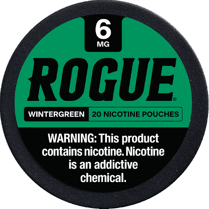 Rogue Nicotine Pouches – 3mg & 6mg, 20 Count (Tobacco-Free, Slim Pouches)