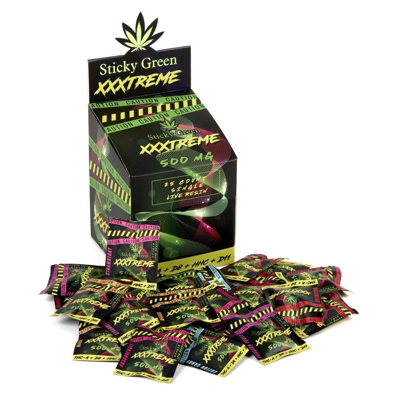 Sticky Green Xxxtreme 5000mg 500mg Per Gummy Watermelon