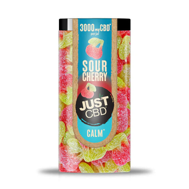 Just CBD Gummies Sour Cherry 3000mg CBD