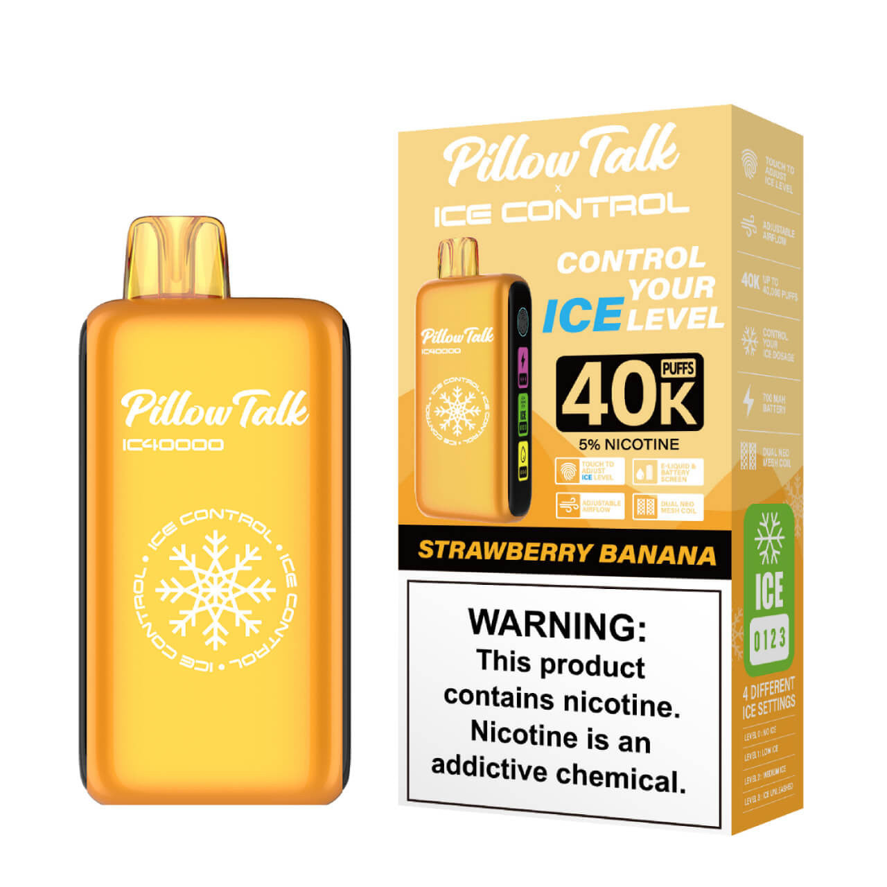 Pillow Talk Flavor Control Mix Your Flavor Strawberry Banana 40,000 Puffs