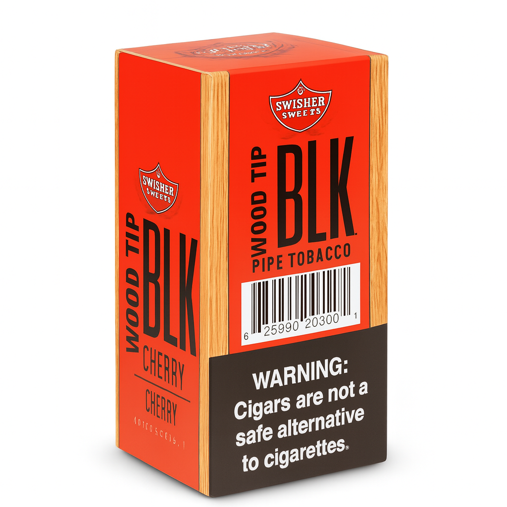 Swisher Sweets BLK Wood Tip Cherry Cigarillos – Smooth & Sweet Flavor