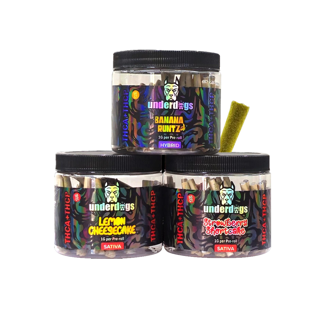 Underdogs THCA 0.75g Pre-Rolls – 5 Count