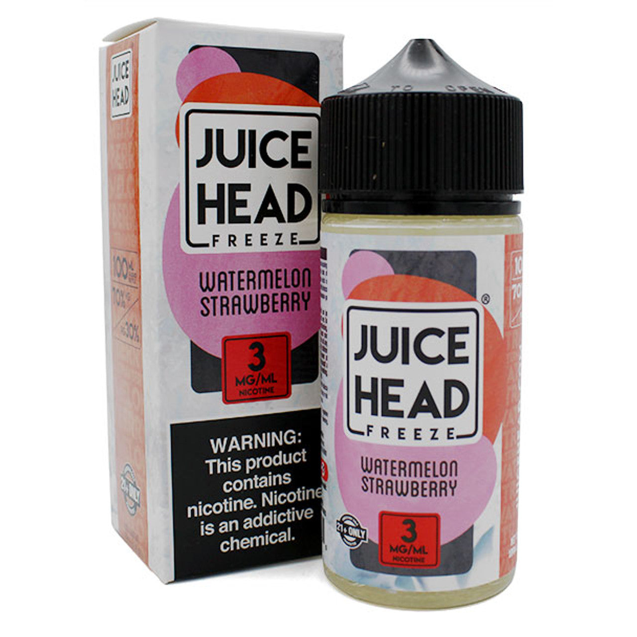 Juice Head Freeze 100ml E-Juice Watermelon Strawberry
