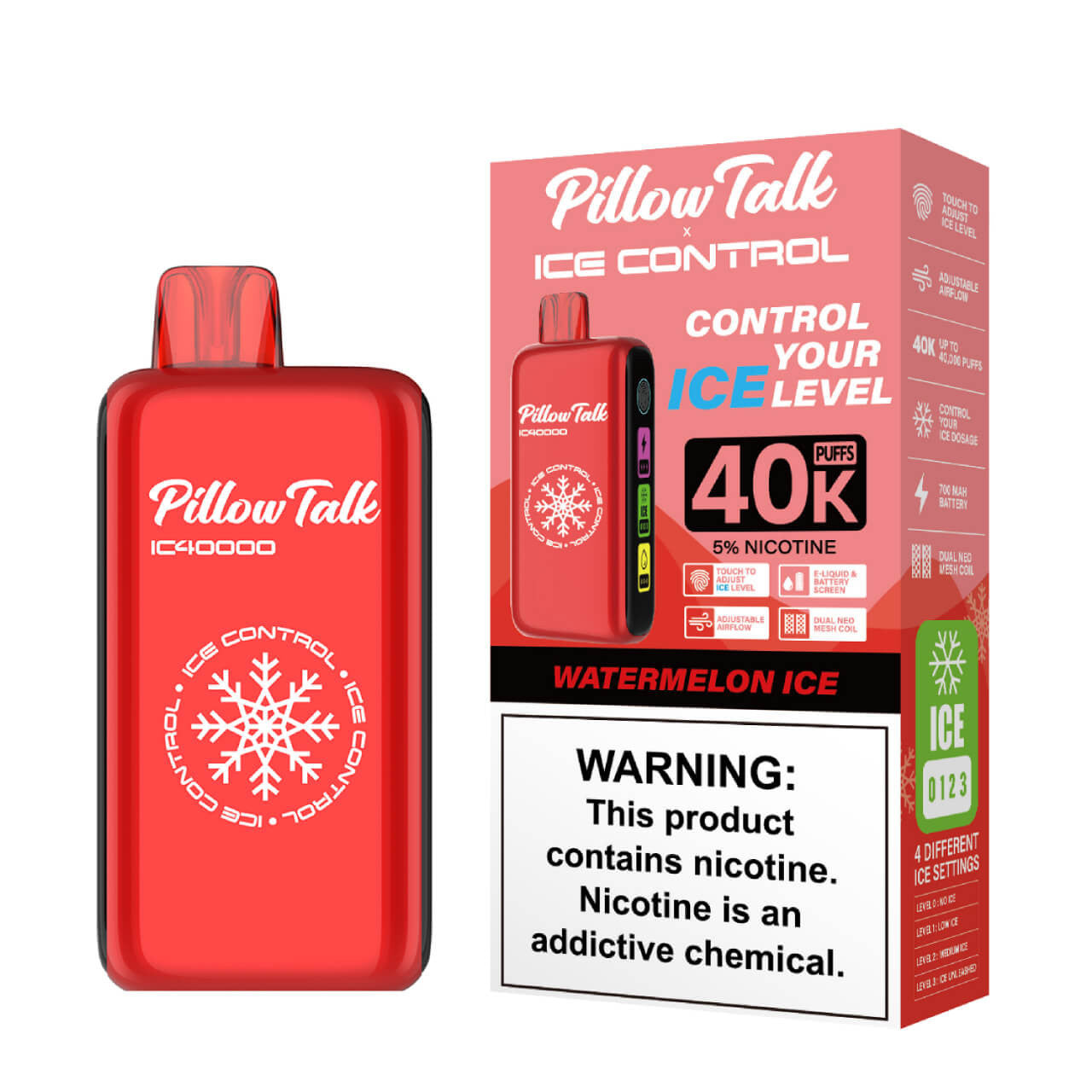 Pillow Talk Ice Control Watermelon Ice 40,000 Puffs