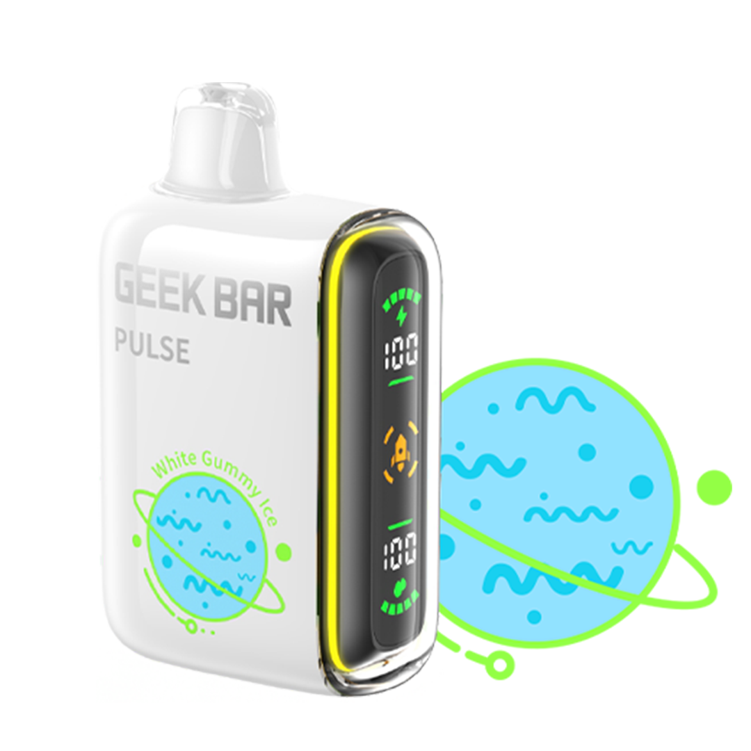 Geek Bar Pulse 15,000 Puffs - Disposable  White Gummy Ice
