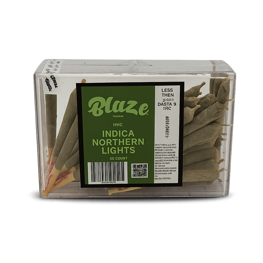 Blaze HHC Pre-Rolls 50ct Box – Indica Northern Lights