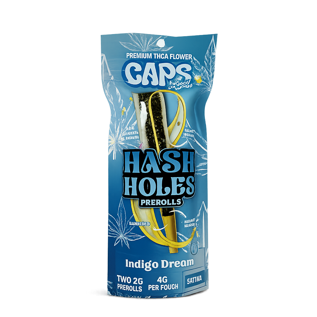 Caps Hash Holes Pre-Rolls – Indigo Dream | Premium Infused Prerolls
