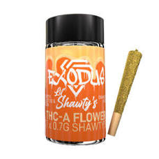 Exodus Lil Shawty Thc-A 0.7G Prerolls 7/Jar Orange Kush Indica
