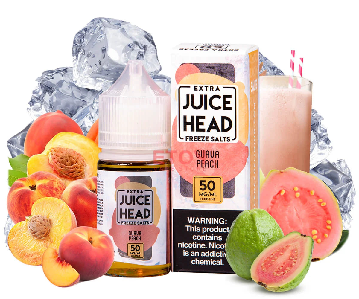 Juice Head TFN Freeze E-Juice Salt 30ml  Guava Peach